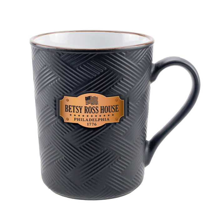Betsy Ross House Weave Plaque Mug