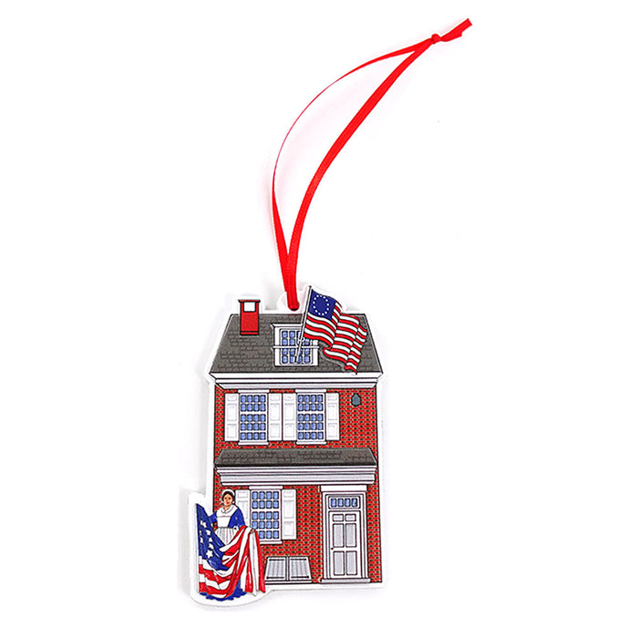Betsy Ross House Resin Ornament