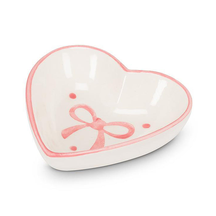 Heart Trinket Dish with Bows