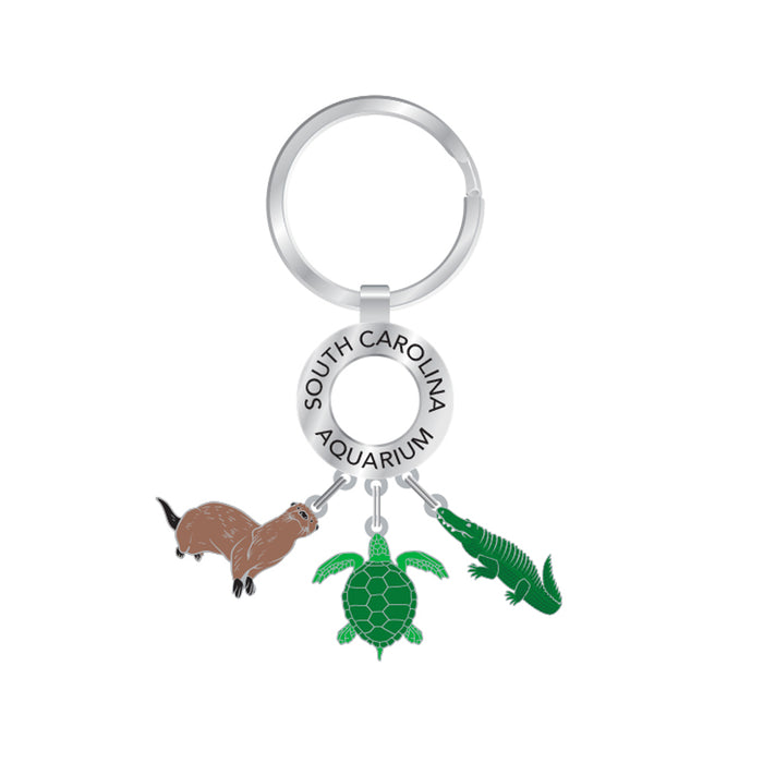 South Carolina Aquarium Dangle Keychain