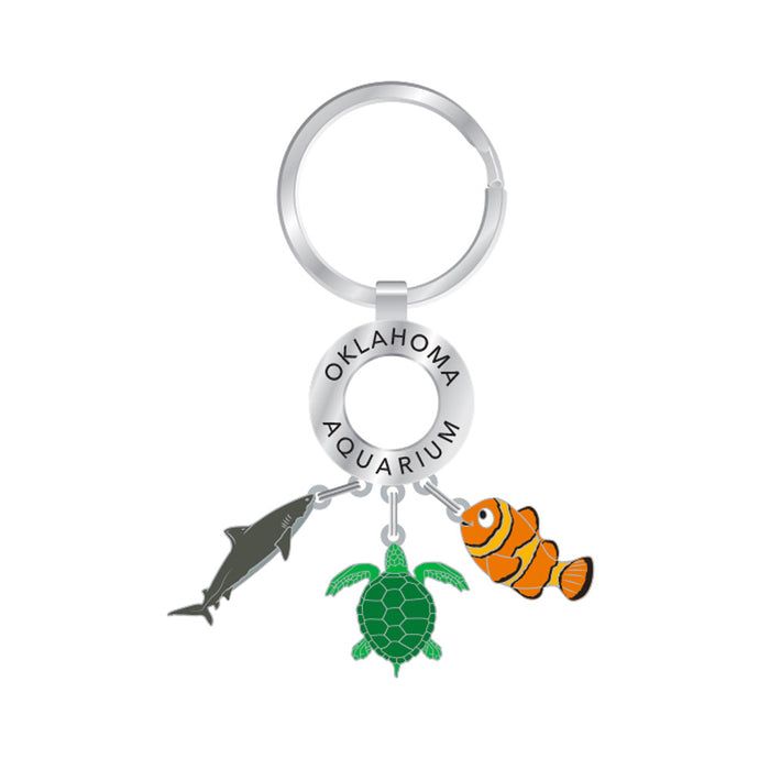 Oklahoma Aquarium Dangle Keychain