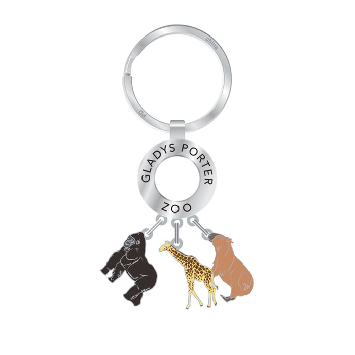 Gladys Porter Zoo Dangle Keychain