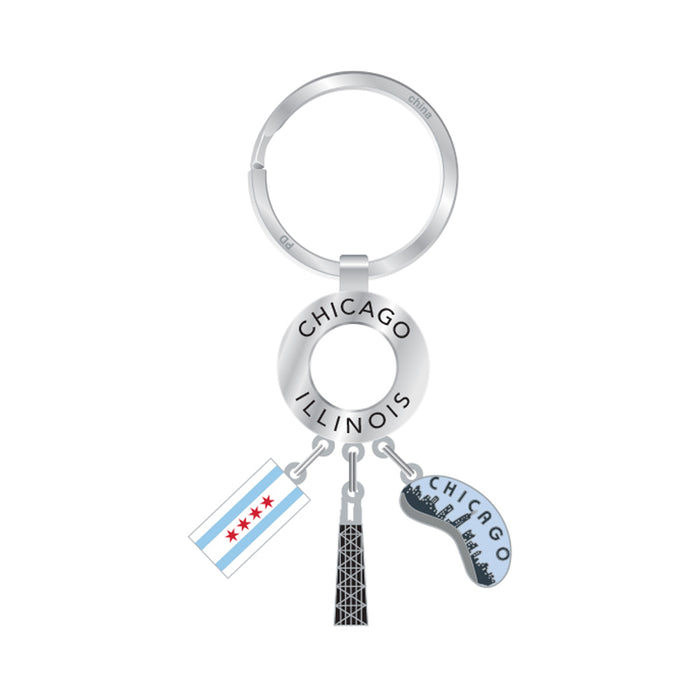 360 Chicago Dangle Keychain