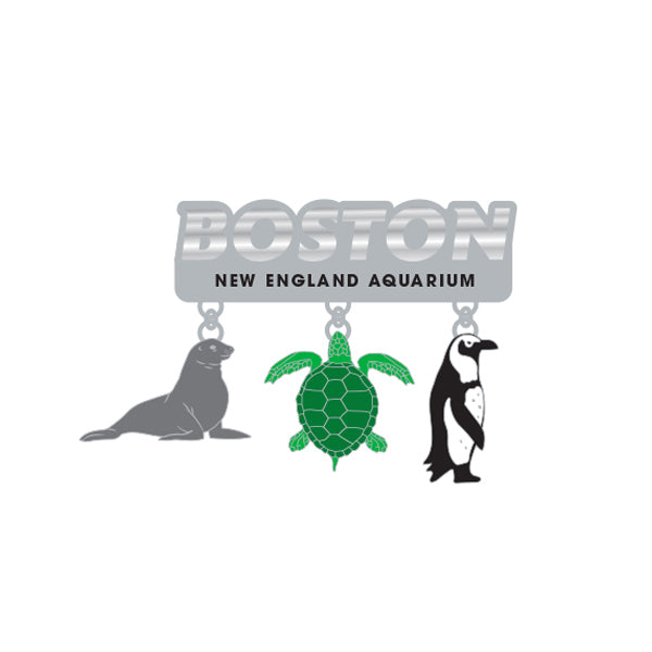 New England Aquarium Dangle Magnet