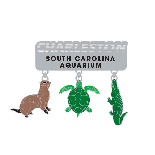 South Carolina Aquarium Dangle Magnet