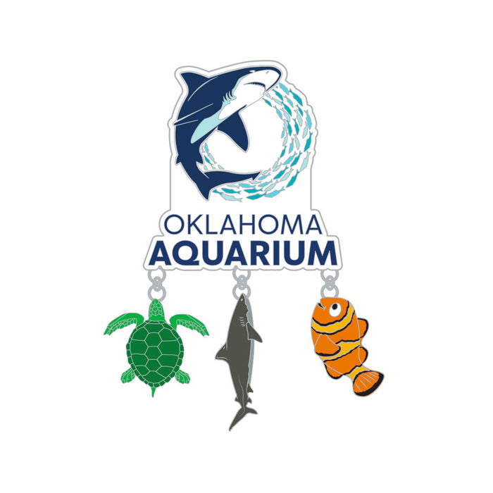 Oklahoma Aquarium Dangle Magnet