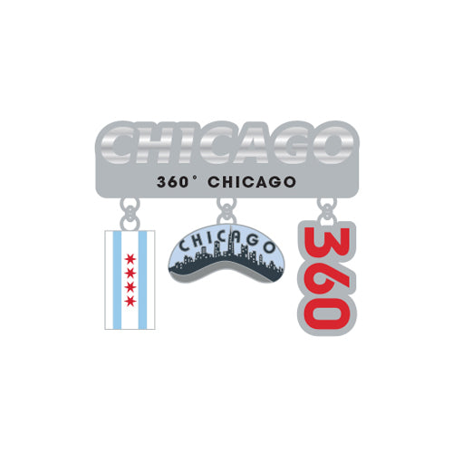 360 Chicago Dangle Magnet