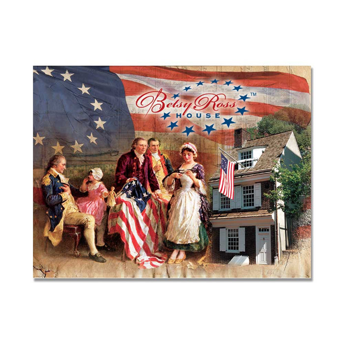 Betsy Ross House Collage Magnet