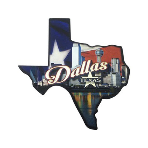 Reunion Tower Dallas Map Magnet