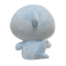 A light blue Hello Kitty Shark Plush is shown from the back, displaying its round head, small ears, short upright tail, and stubby arms and legs against a white background.