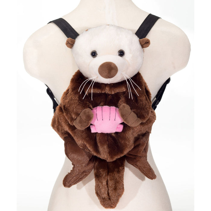Sea Otter Plush Youth Backpack