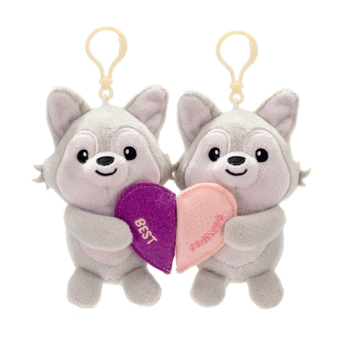 Wolf Besties Plush Clips
