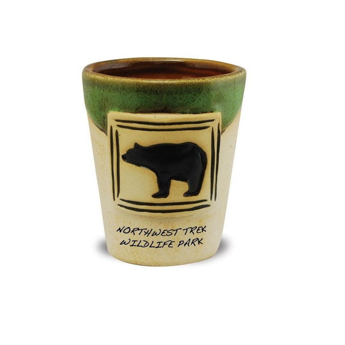 Northwest Trek Wildlife Park Bear Potters Shot Glass