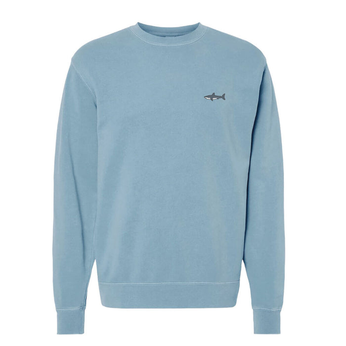 Shark Embroidered Icon Crewneck Sweatshirt