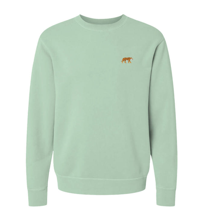 Tiger Embroidered Icon Crewneck Sweatshirt