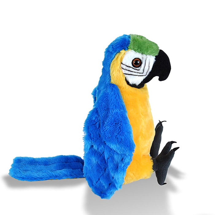 Plush  Parrot Stuffed Animal Blue and Gold Macaw