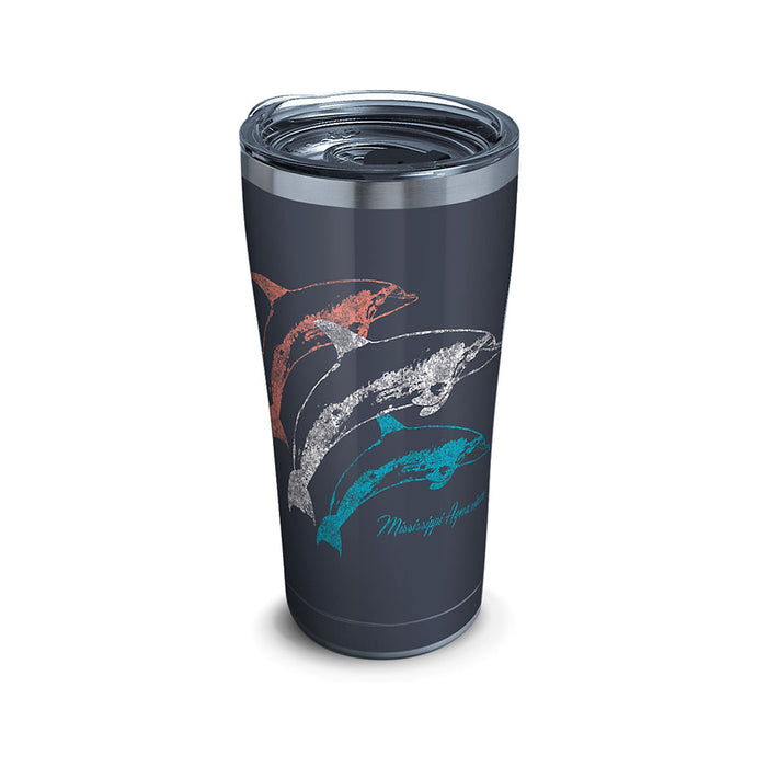 20oz Dolphin Tervis Tumbler - Mississippi Aquarium Logo