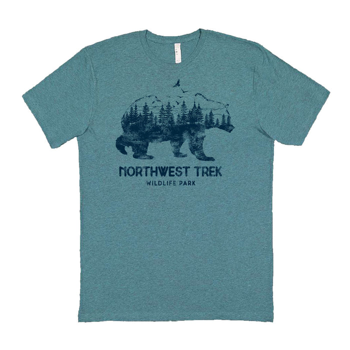 Northwest Trek Wildlife Park Sketch Scene Bear T-Shirt