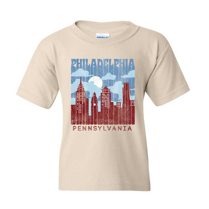 Philadelphia Pennsylvania Skyline Youth T-Shirt
