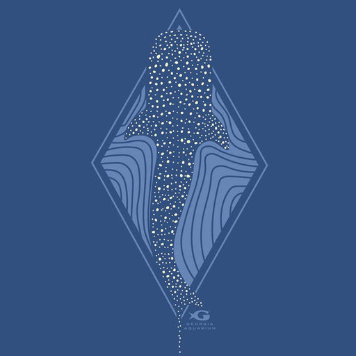 Georgia Aquarium Mens Clothing Blue Whale Shark Tee