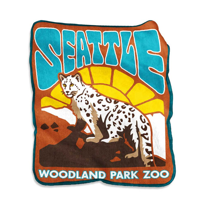 Woodland Park Zoo Raschel Blanket