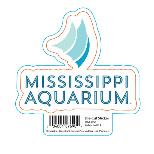 Mississippi Aquarium Logo Vinyl Sticker