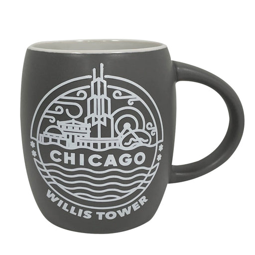 Etched Grey Mug Chicago - Willis Tower