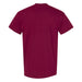 The Tulsa Zoo Est. 1928 Logo T-Shirt in maroon is displayed from the back against a white background—a comfortable choice for those passionate about wildlife conservation and supporting animal habitats.