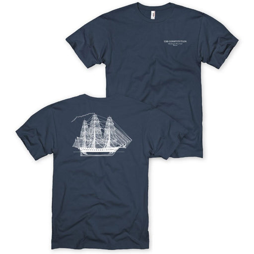 Adult Navy ''Ship'' Tee Shirt - USS Constitution