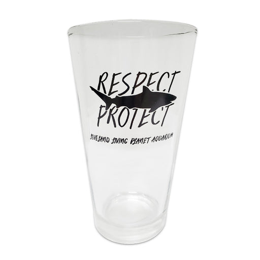 Respect & Protect Pint Glass - Living Planet Aquarium