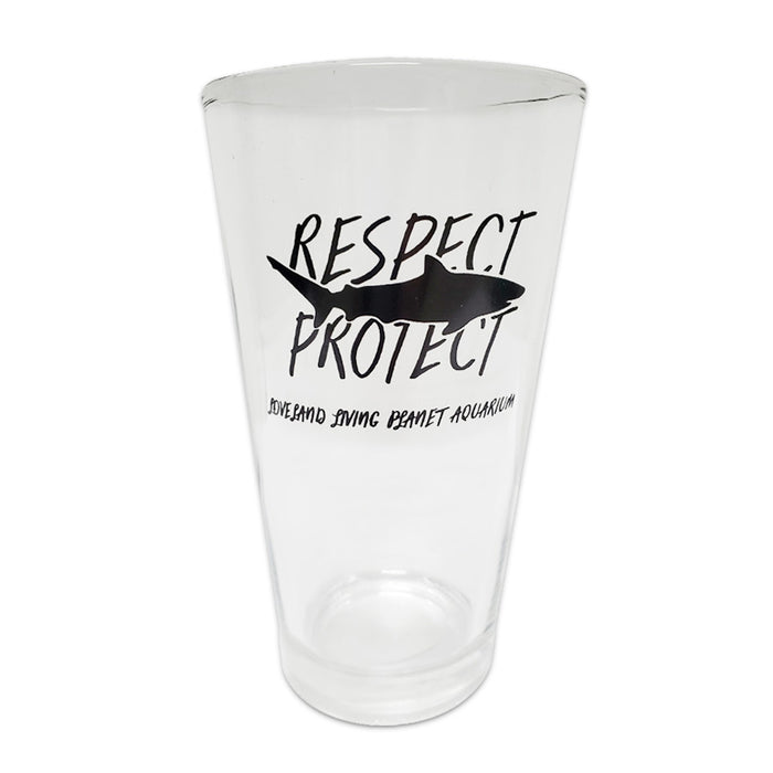 Respect & Protect Pint Glass - Living Planet Aquarium