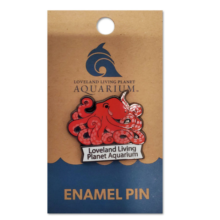Souvenir Octopus Lapel Pin - Loveland Living Planet Aquarium