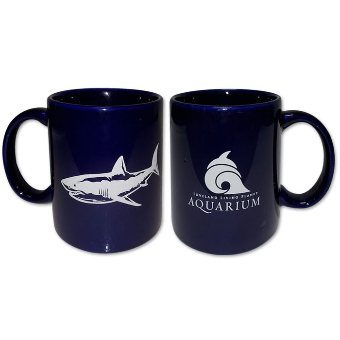 Blue Shark Coffee Mug - Living Planet Aquarium