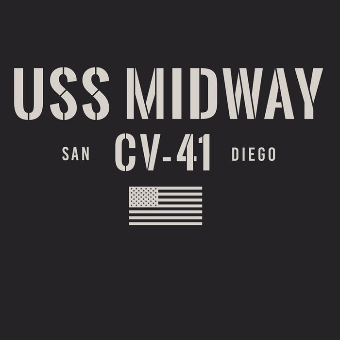 USS Midway CV-41 Hooded Eco-Fleece