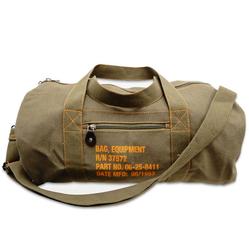 Olive Drab Canvas Military Equipment Bag