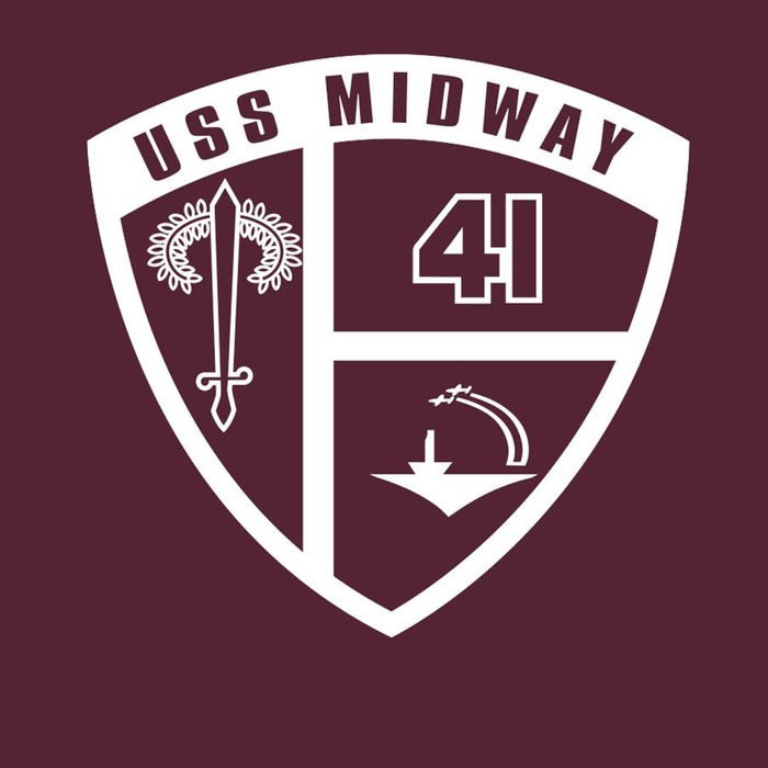 USS Midway Shield Logo Tee Shirt