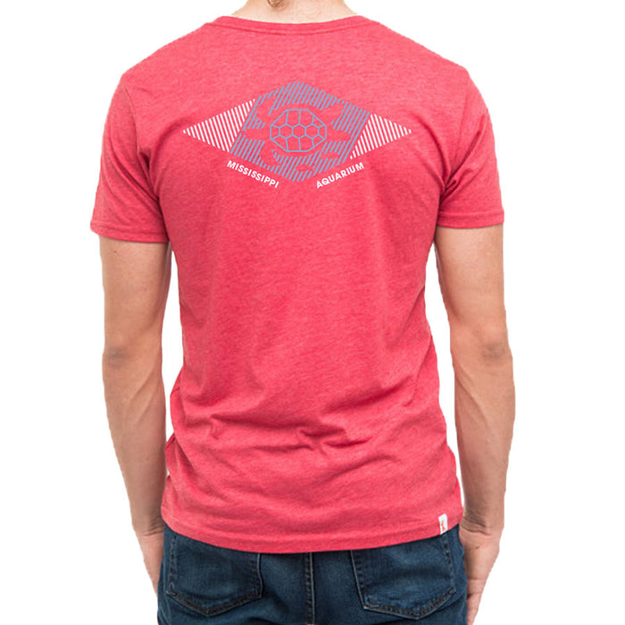 Adult Red Turtle Line Tee