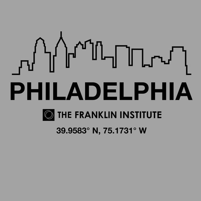Adult Franklin Institute Coordinates Tee