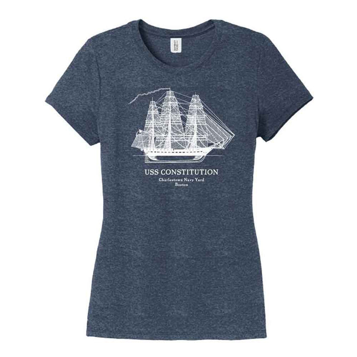 USS Constitution Charlestown Naval Yard Women's T-Shirt