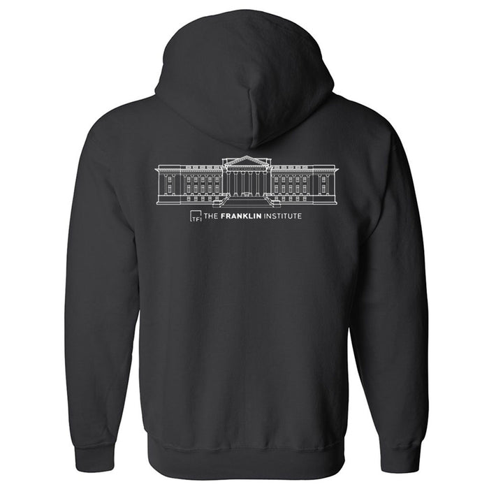 The Franklin Institute Building Zip Hooded Sweatshirt