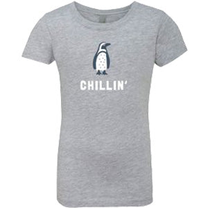 Youth Girls Living Planet Aquarium Penguin Chilling T-Shirt