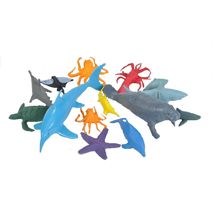 Ocean Toy Bucket set of Aquatic Figurines