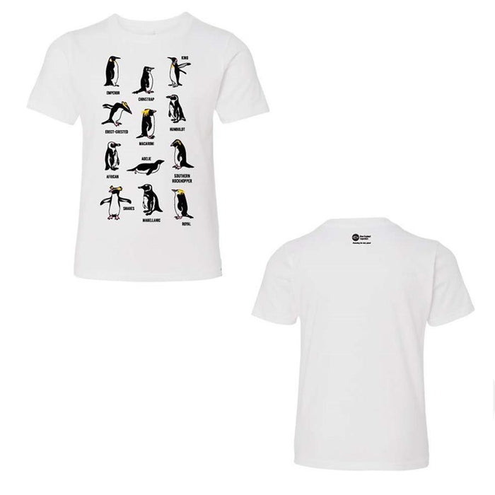 Youth Short Sleeve Tee Penguin Types