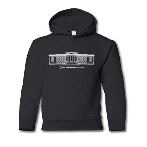 The Franklin Institute Building Youth Hooded Sweatshirt