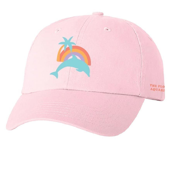 Girls Dolphin Rainbow Ball Cap Hat