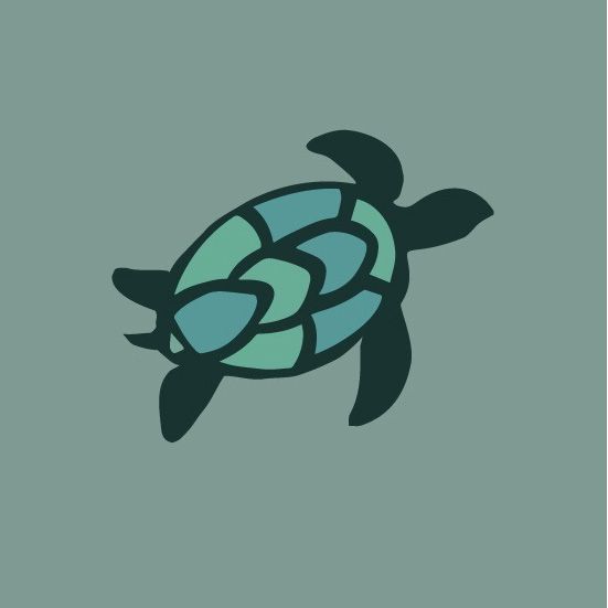 Adult Crewneck Sweatshirt Sea Turtle