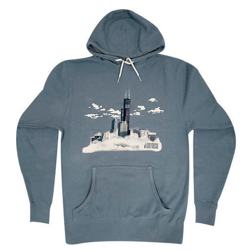 Adult Fleece Hoodie Skydeck in the Clouds Willis Tower