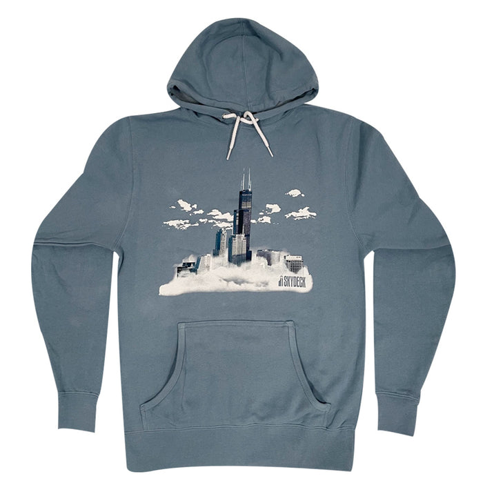Adult Fleece Hoodie Skydeck in the Clouds Willis Tower