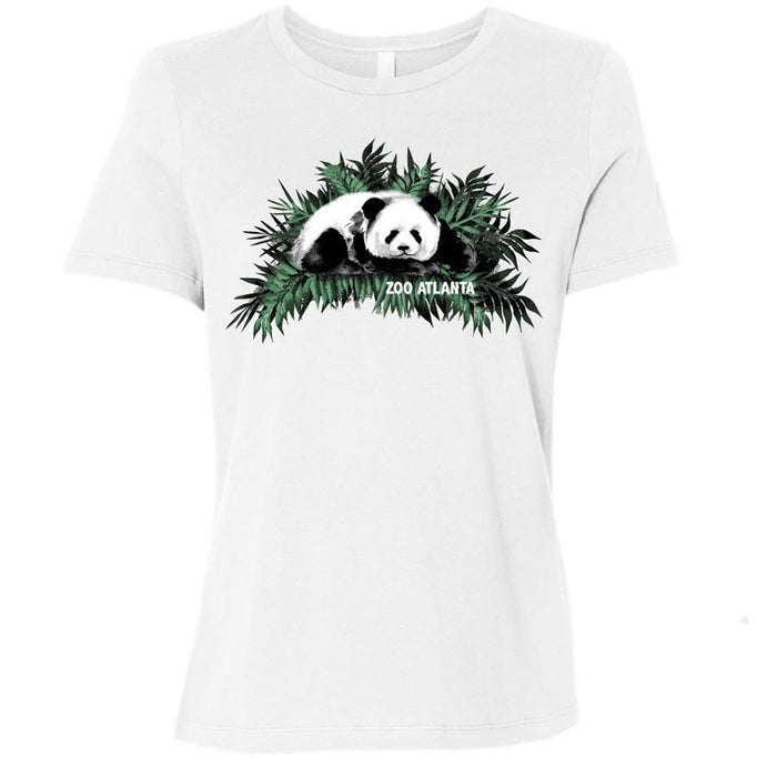 Ladies Zoo Atlanta Panda Bear Watercolor Tee Shirt