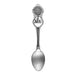 A decorative silver Garden of the Gods Spoon with Bear Charm makes a unique Colorado souvenir, featuring the State of Colorado and an image of a bear on the handle, as well as 2026 engraved below the emblem.